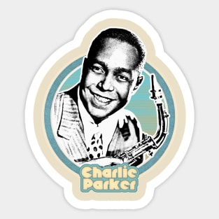 Charlie Parker /  Retro Jazz Music Fan Design Sticker